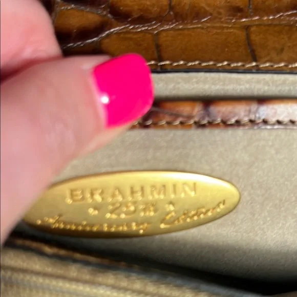 Brahmin Crocodile Embossed Purse Clutch 25th Anniversary Edition